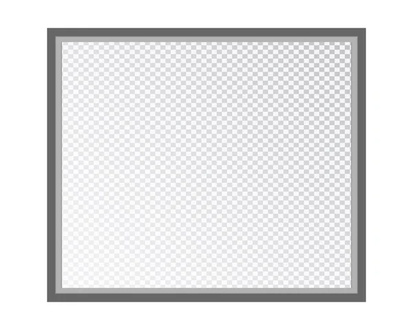 Empty Photo Frame Isolated Transparent Background Vector Illustration Your Design — Stock Vector