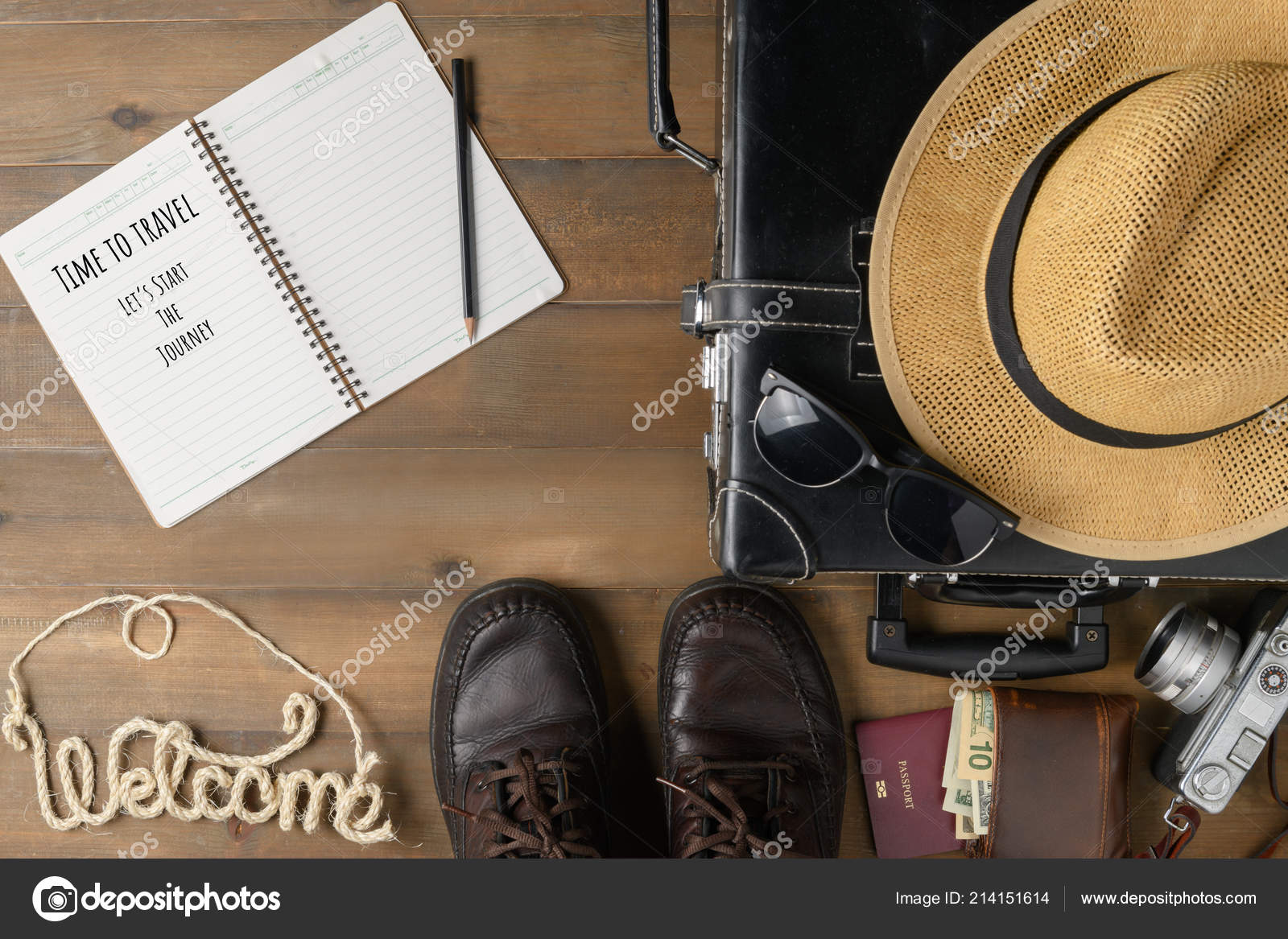 black vintage suitcase
