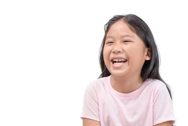 Feliz niña estudiante sonrisa y risa —  Fotos de Stock