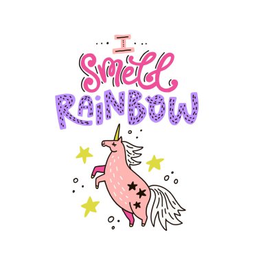 Sihirli Unicorn yazı ile