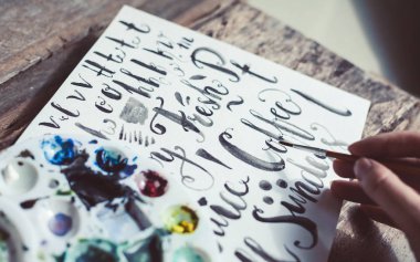 Yazı çizim işlemi