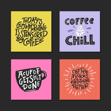 Eğlenceli kahve kartları