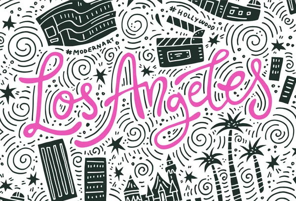 Los Ángeles Símbolos — Archivo Imágenes Vectoriales