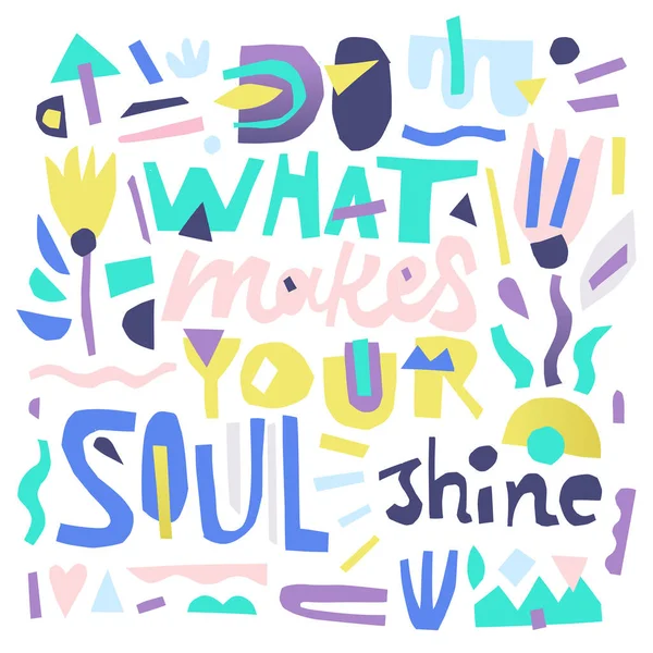 Soul Shine Zitat — Stockvektor