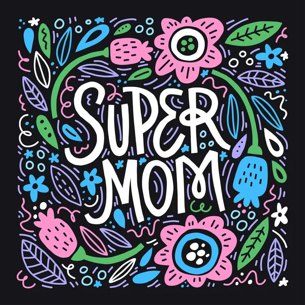 Mother's Day Lettering — Stock Vector