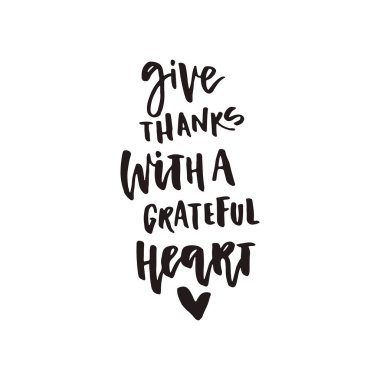 Şükran günü vektör yazı