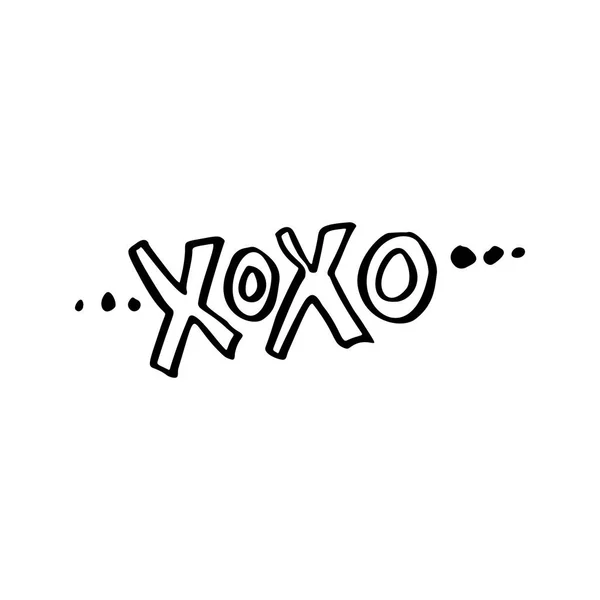 Xoxo Noel yazı — Stok Vektör