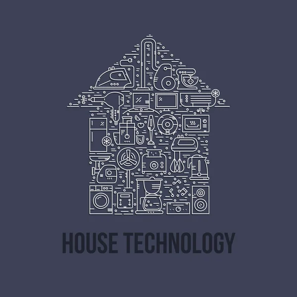 Huis toestellen Concept — Stockvector
