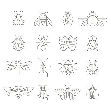 Böcek satır simgeler