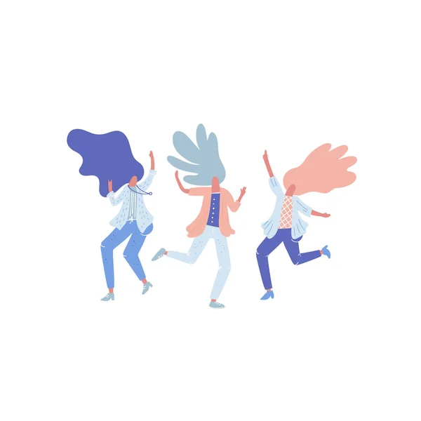 Happy Dancing People vecteur — Image vectorielle