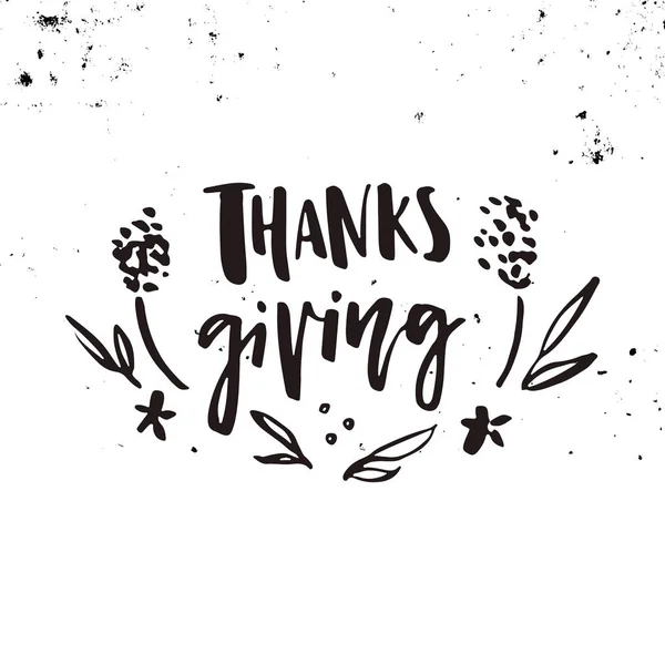 Thanksgiving Vector belettering — Stockvector