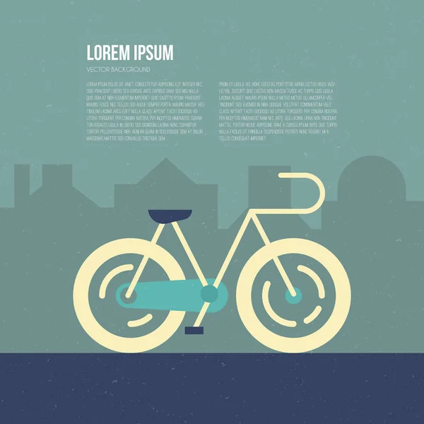 Bicicleta vector plano — Vector de stock