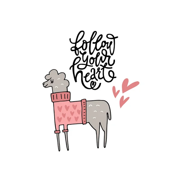 Llama vector illustration — Stock Vector