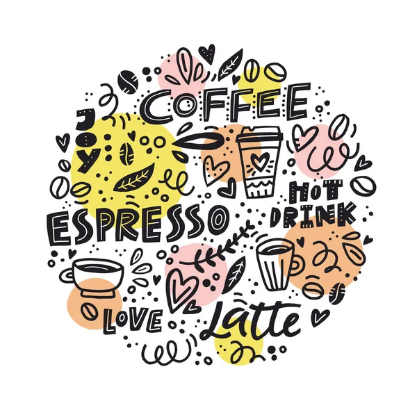 Концепция кофе — стоковый вектор