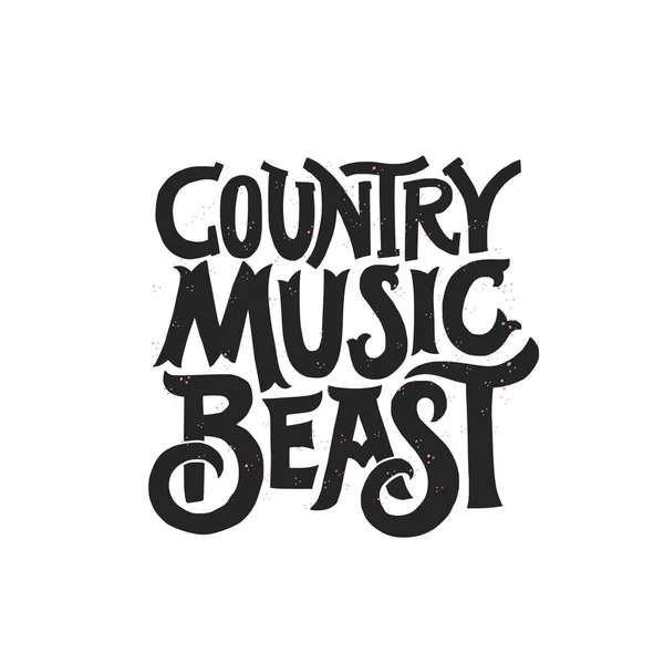 Country muziek concept — Stockvector