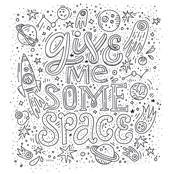 Give me some space — Stock Vector