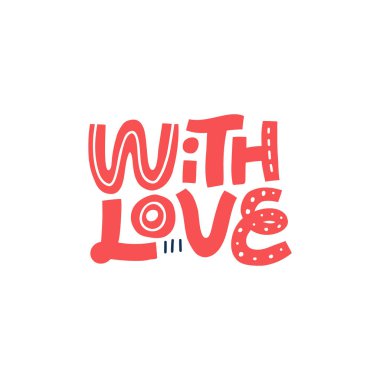 Vektör yazı aşk el ile çizilmiş