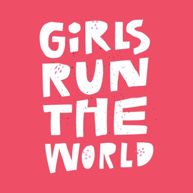 Feminizm teklifi, ileti elle çizilmiş tişört baskı