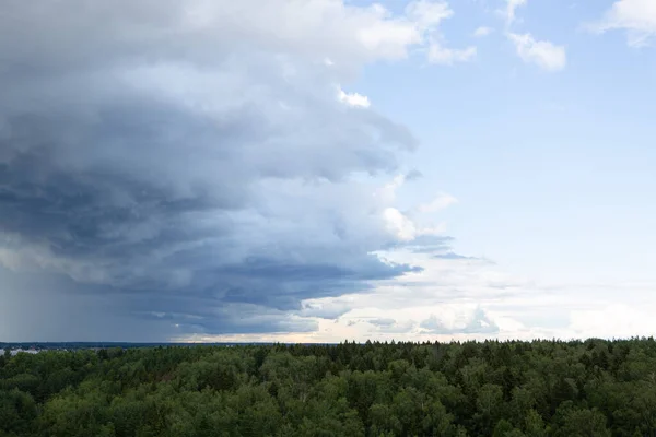 Nube Cielo Sobre Bosque — Foto de Stock