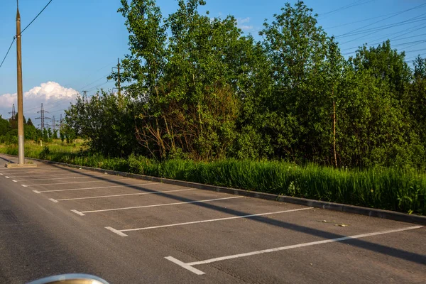 Marcas Carretera Para Estacionamiento — Foto de Stock