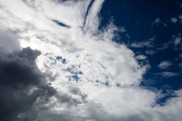 Fundo Céu Azul Nuvens — Fotografia de Stock