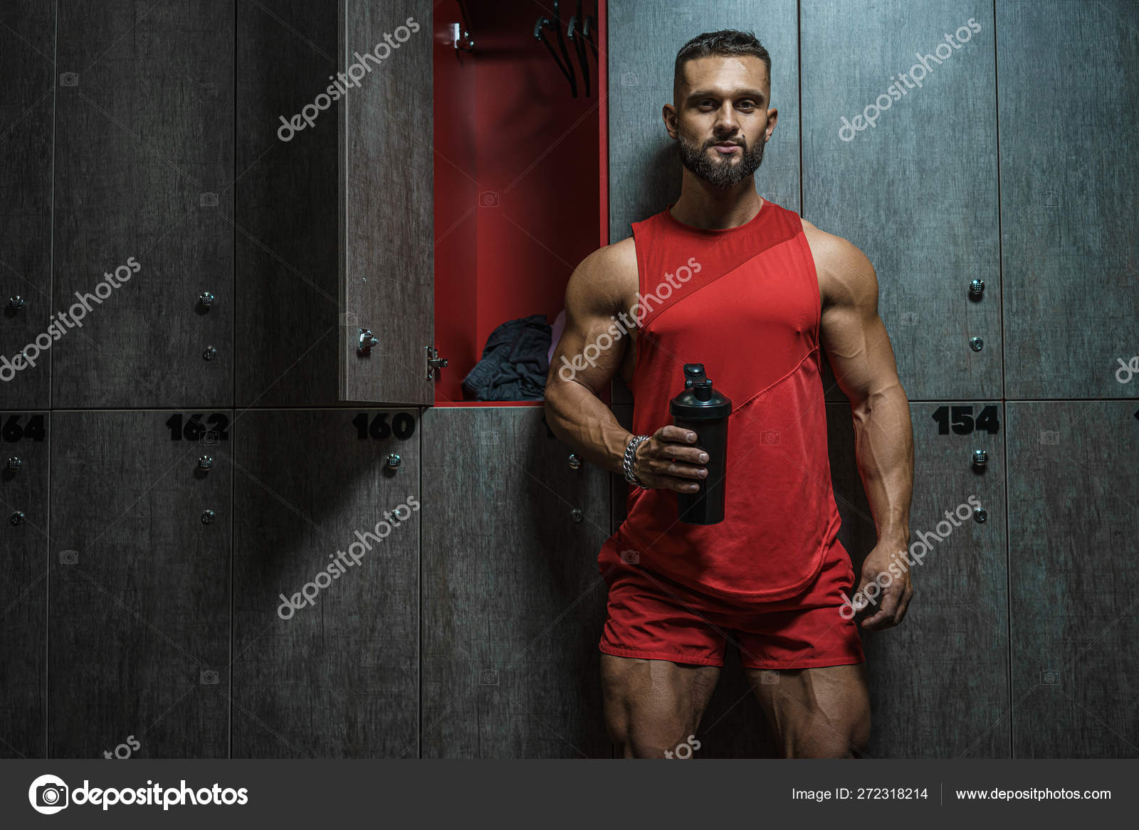 Working out in the locker room