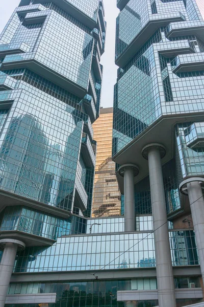 Κίνα Χονγκ Κονγκ Απριλίου 2019 Θέα Χαμηλή Γωνία Των Κατοικιών — Φωτογραφία Αρχείου