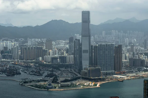 2019年4月24日 香港中环低角住宅大厦 — 图库照片