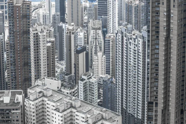 China Hong Kong April 2019 Laag Uitzicht Residentiële Hoogbouw Hong — Stockfoto