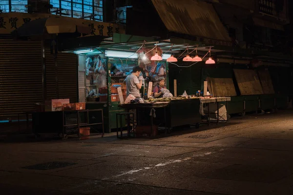 Vista Urbana Cidade Rua Vida Hong Kong — Fotografia de Stock