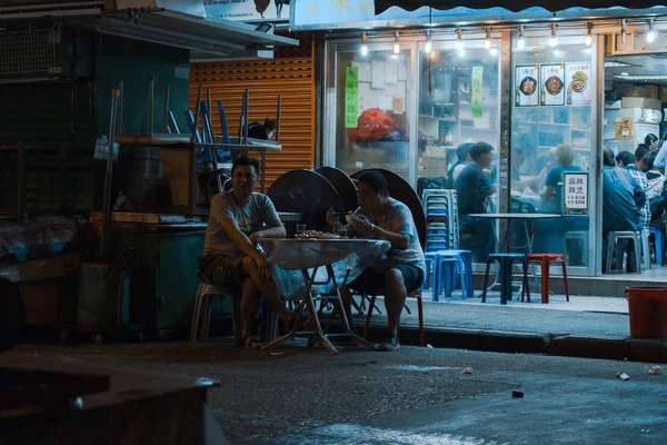 Vista Urbana Cidade Rua Vida Hong Kong — Fotografia de Stock