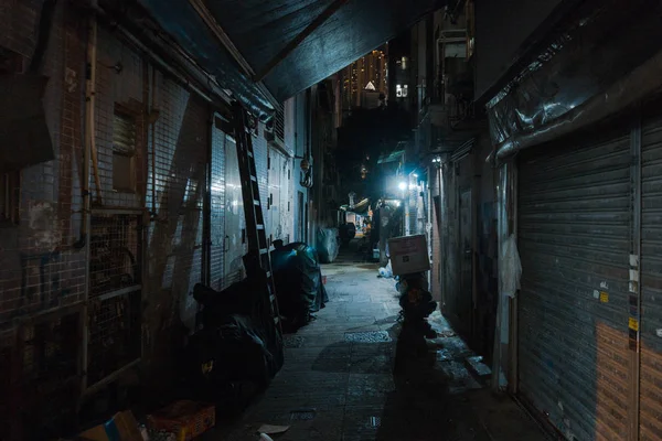 Городской Взгляд Уличную Жизнь Гонконга — стоковое фото