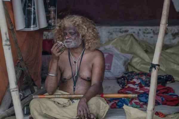 Hombre Durante Día Fiesta Religiosa India —  Fotos de Stock