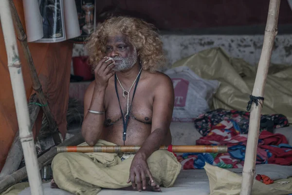 Hombre Durante Día Fiesta Religiosa India —  Fotos de Stock