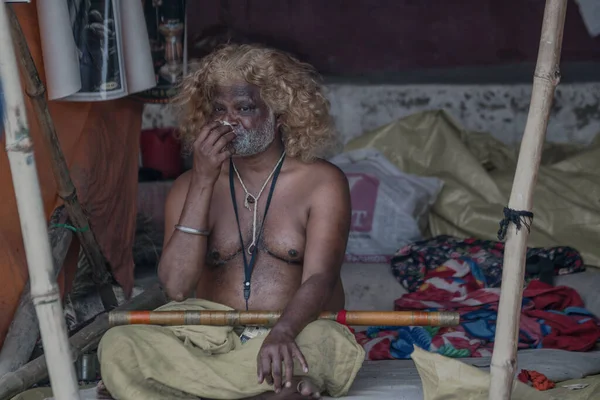 Hombre Durante Día Fiesta Religiosa India —  Fotos de Stock