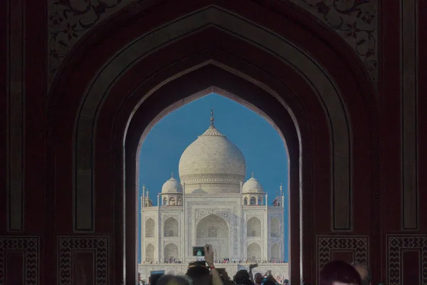 Construção Taj Mahal Índia — Fotografia de Stock