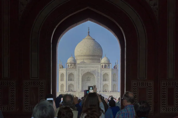 Construção Taj Mahal Índia — Fotografia de Stock