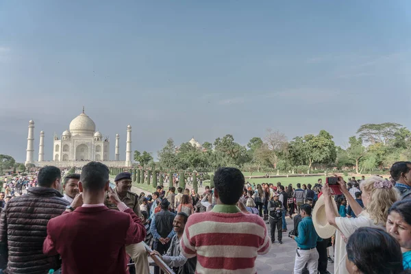 Construção Taj Mahal Índia — Fotografia de Stock