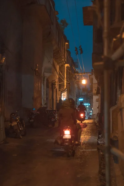 Uitzicht Straat Van China Met Gebouwen Mensen — Stockfoto