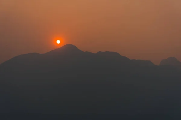 Горы Закат Закате Гора Природа — стоковое фото