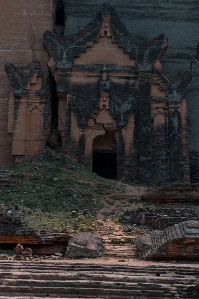 Entrada Con Ruinas Ciudad Bagan Myanmar — Foto de Stock