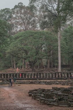 Harabeleri olan eski grunge binaları