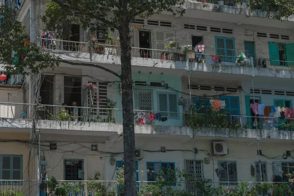 Vue Sur Ville Les Maisons Thaïlande — Photo