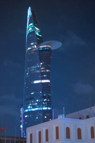 Modern City Building Hong Kong Night — Stock Photo, Image