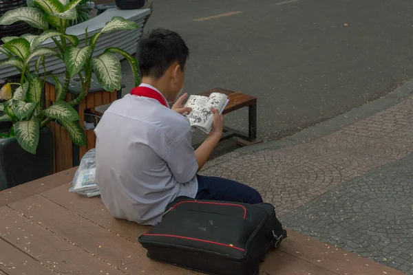 Março 2019 Pessoas Cidade Chi Minh Vietnã Imagens De Bancos De Imagens