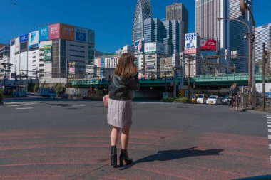8 Nisan 2019: Tokyo, Japonya 'daki insanlar 