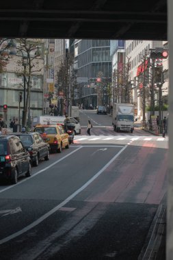 Hong Kong 'da şehrin caddesi.