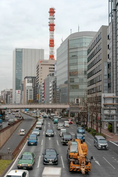 建物や車で中国の通りの眺め — ストック写真