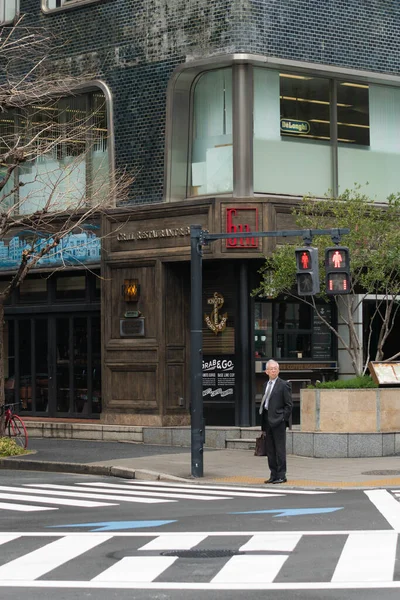 Uitzicht Straat Van China Met Gebouwen Mensen — Stockfoto