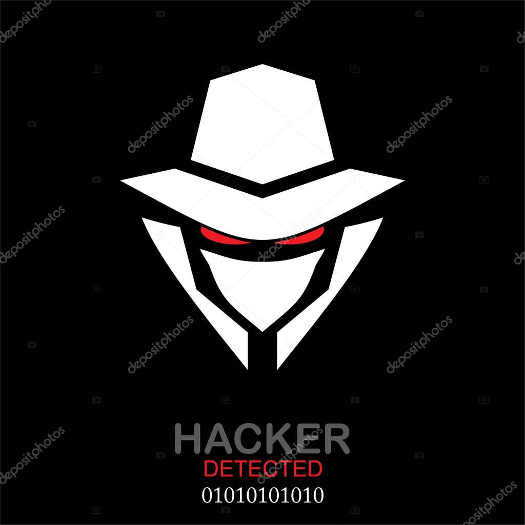 Man with the mask , hat and coat.